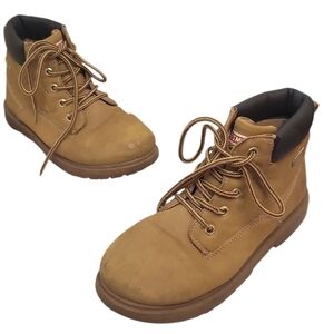 Craftsman Boys Size 3 Work Boots – Tan Leather, Rugged Sole